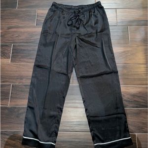 house of Harlow 1960 Women's Jolie Satin Pant With Draw String size M black